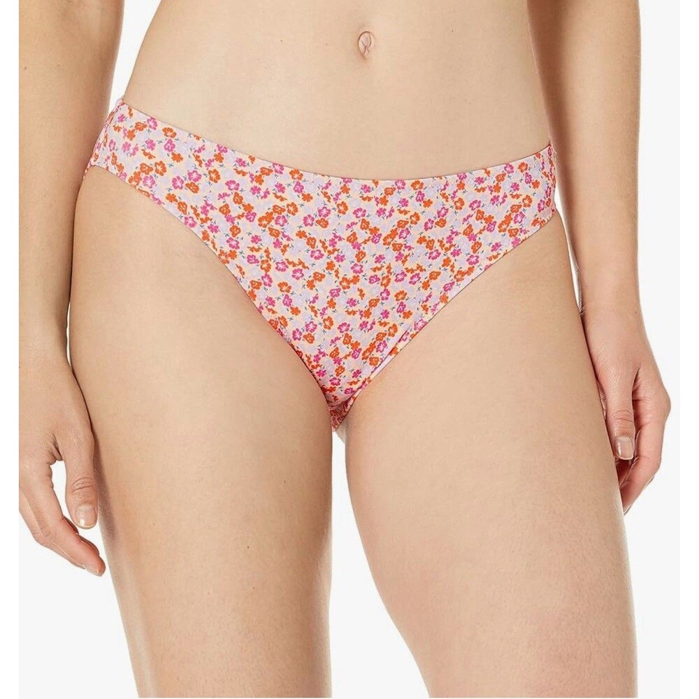 Amazon Essentials Women's Classic Bikini Swimsuit Bottom Floral Large